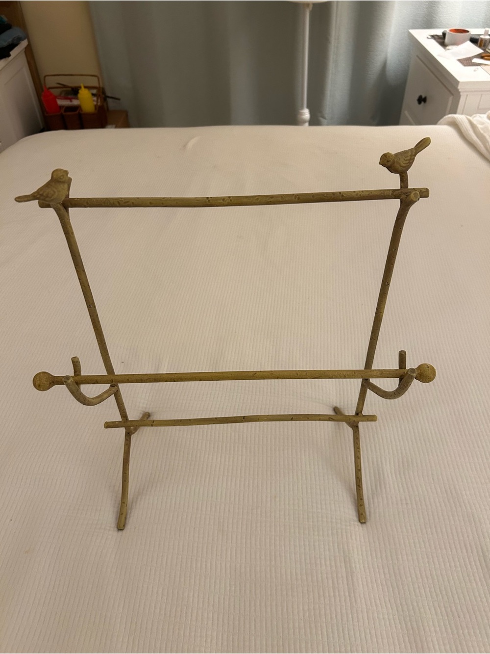 Decorative Two-Tier Bird jewelry rack for necklaces and bracelets etc.